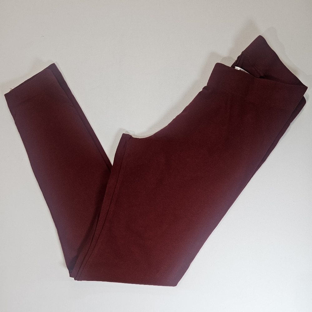 Old Navy Leggings Womens Medium Red Essential Capsule Wardrobe Yoga Activewear
